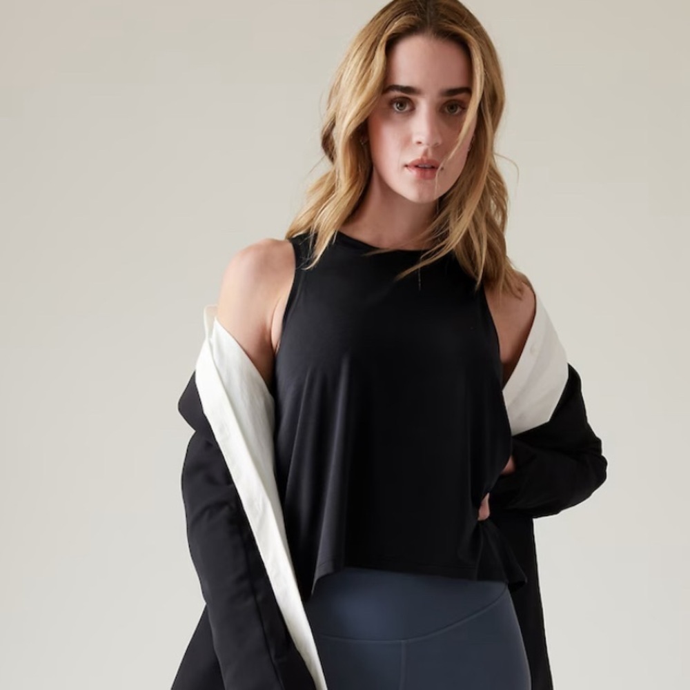 Athleta Muscle Tank with crew neck